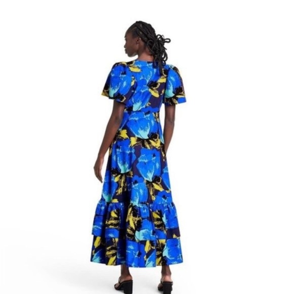 Christopher John Rogers Floral Tiered Dress Size 2 - Picture 3 of 7